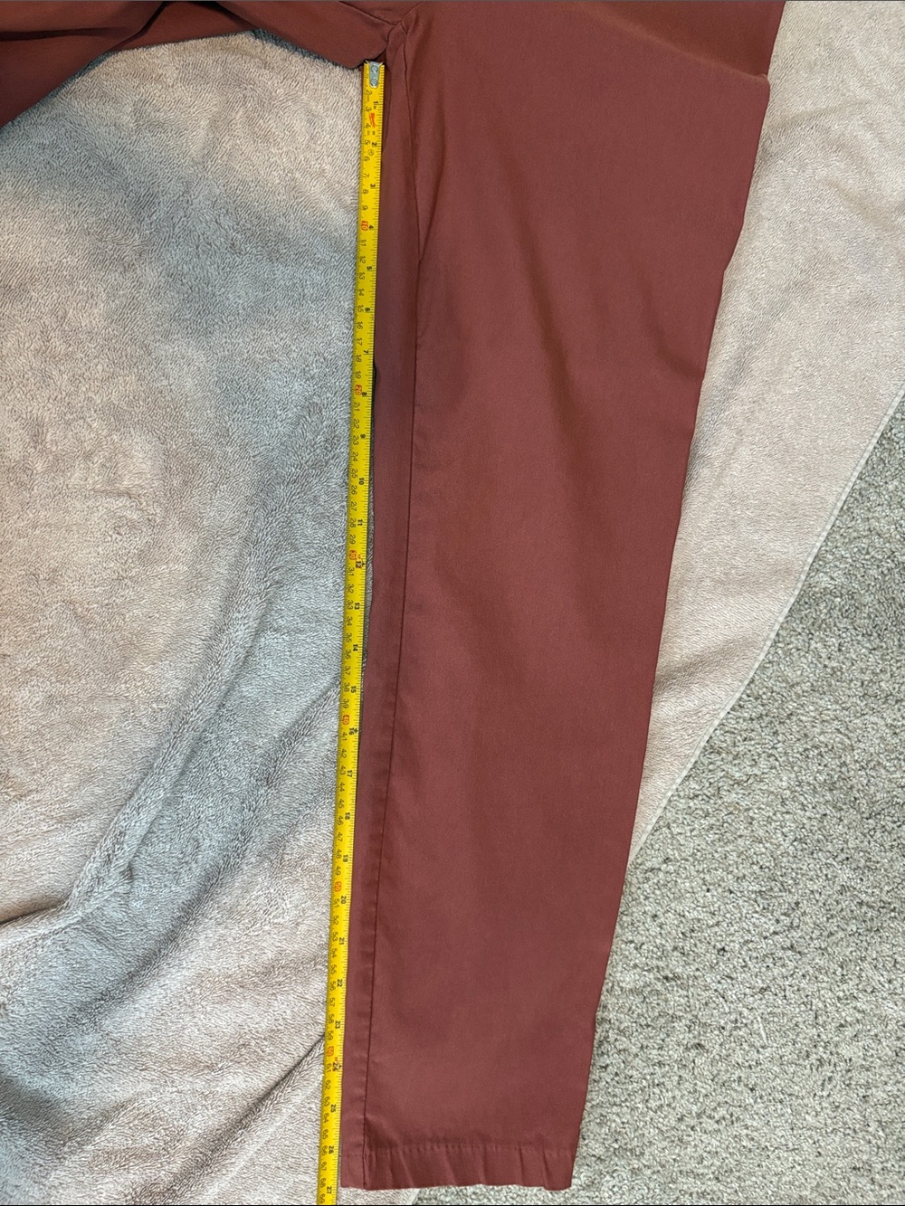 Women's Violets & Roses Mid Rise Slim Trousers Dusty Rose Size 10 Inseam 28 - Picture 11 of 12